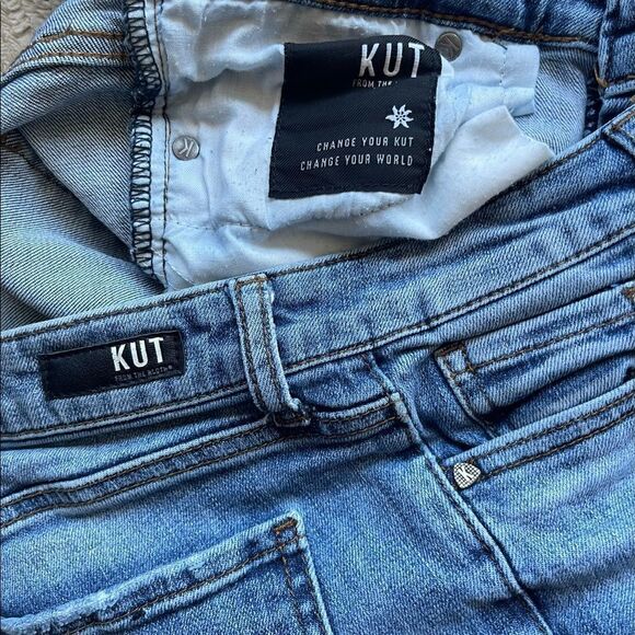 KUT from the kloth ankle raw hem straight leg jeans size 4 - Picture 13 of 15